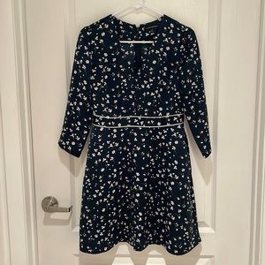 Banana Republic Navy Floral Dress